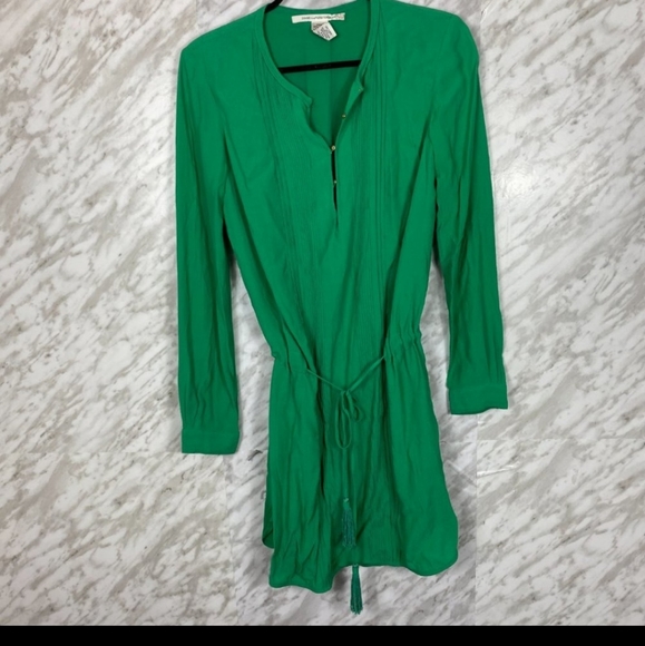 Diane von Furstenberg Kelly Green Midi Dress - Blousen, Long Sleeve - Picture 6 of 10